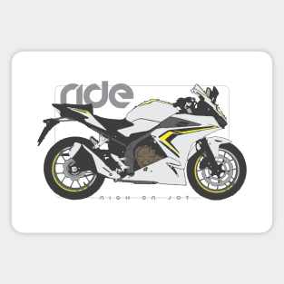 Ride cbr500r white Magnet